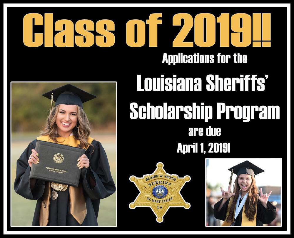 Class of 2019 Louisiana Sheriffs' Scholarship Program