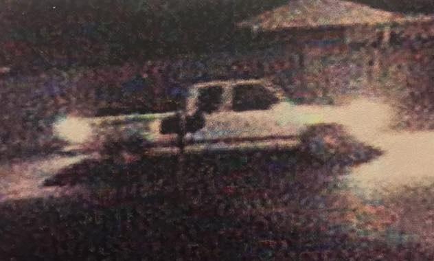 white truck from security camera footage