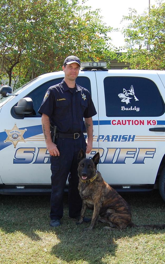 Chris and Buddy with Unit vehicle