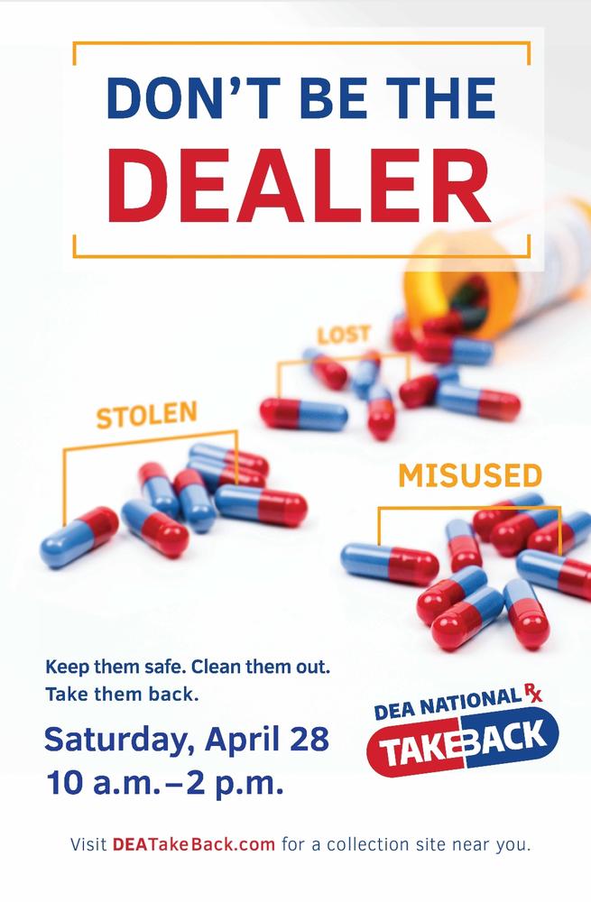 DEA Drug Take Back April 2018 flyer