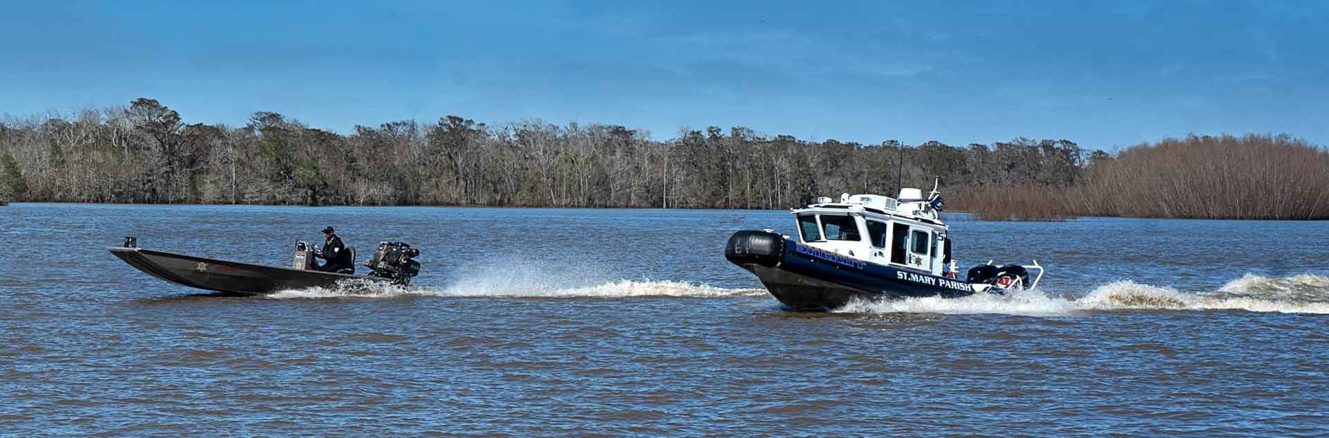 Sheriff Boats out on the water
