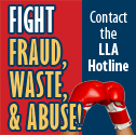 Contact the LLA Slogan, Fight Fraud