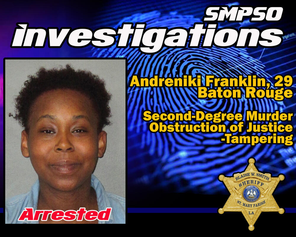 Andreniki Franklin, arrested